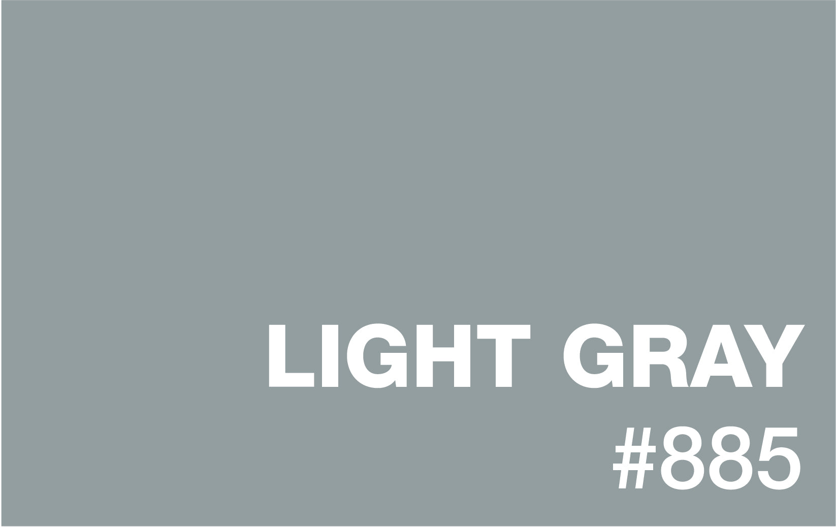 Light Gray Colorcard | Liquid Standard Epoxy Colors | XPS