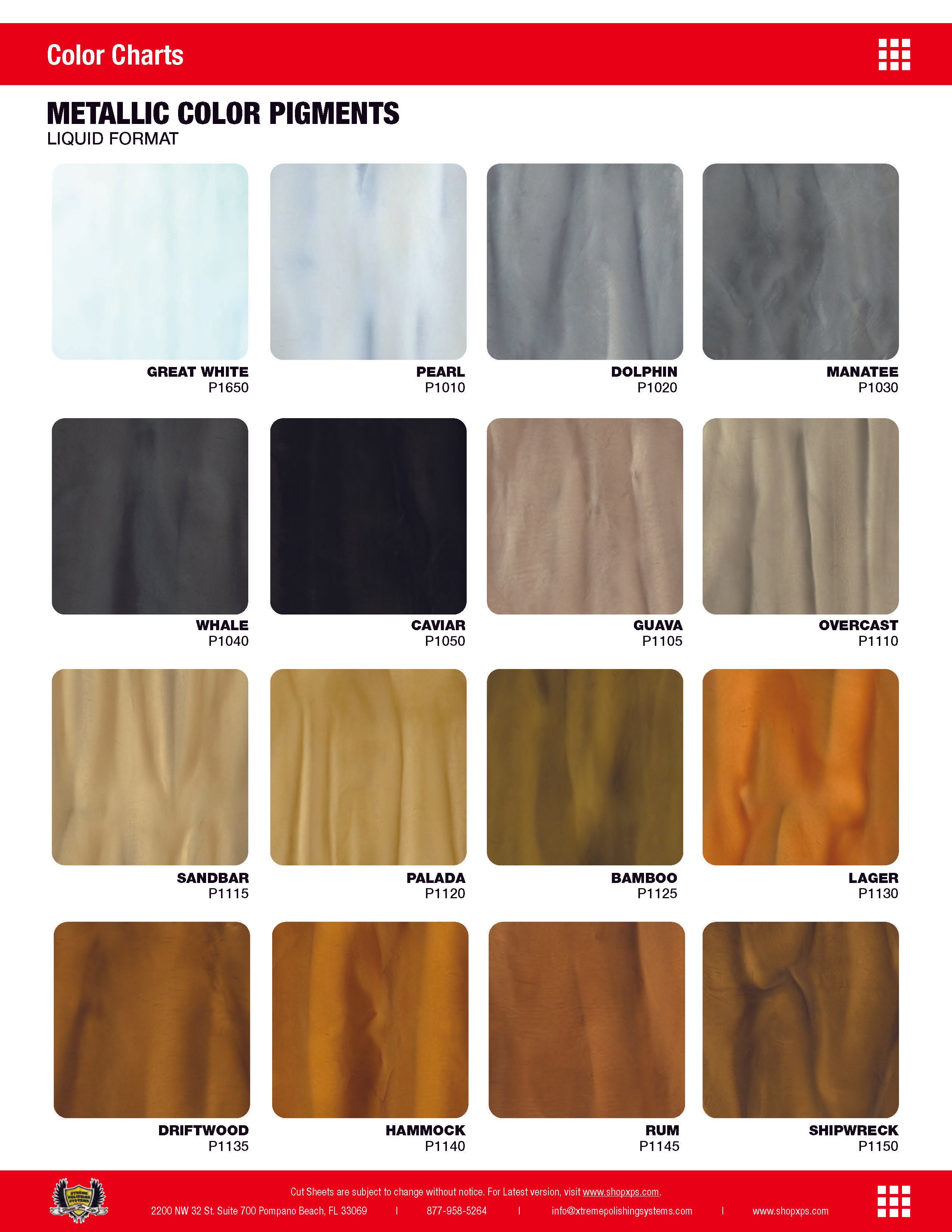 TORGINOL | Metallic Liquid Color Pigments | Xtreme Polishing Systems.