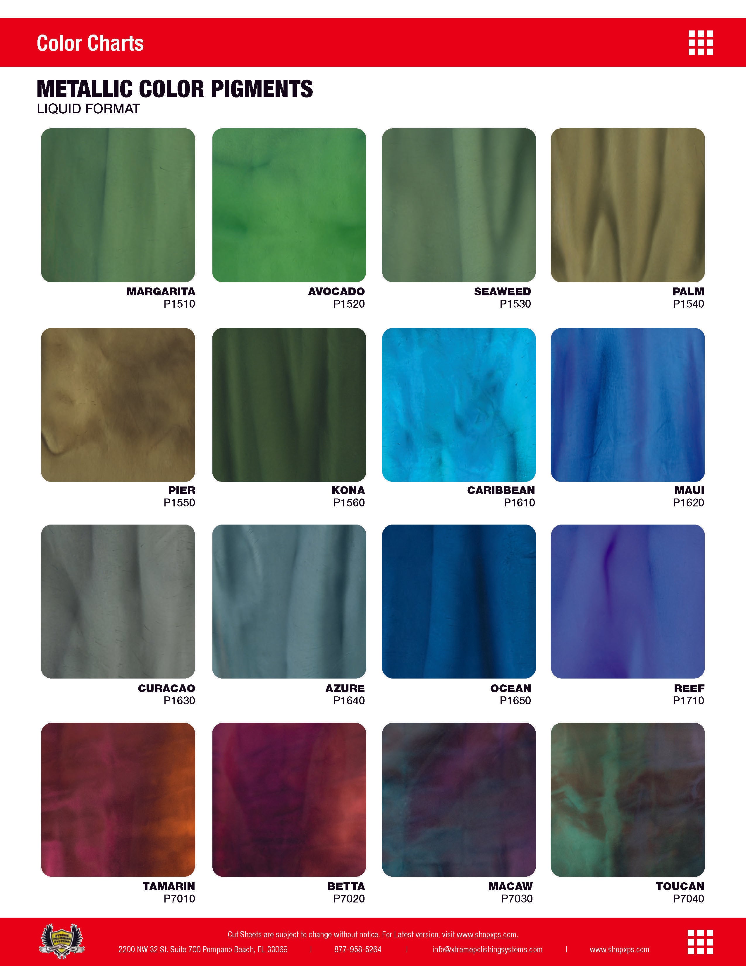 TORGINOL | Metallic Liquid Color Pigments | Xtreme Polishing Systems.