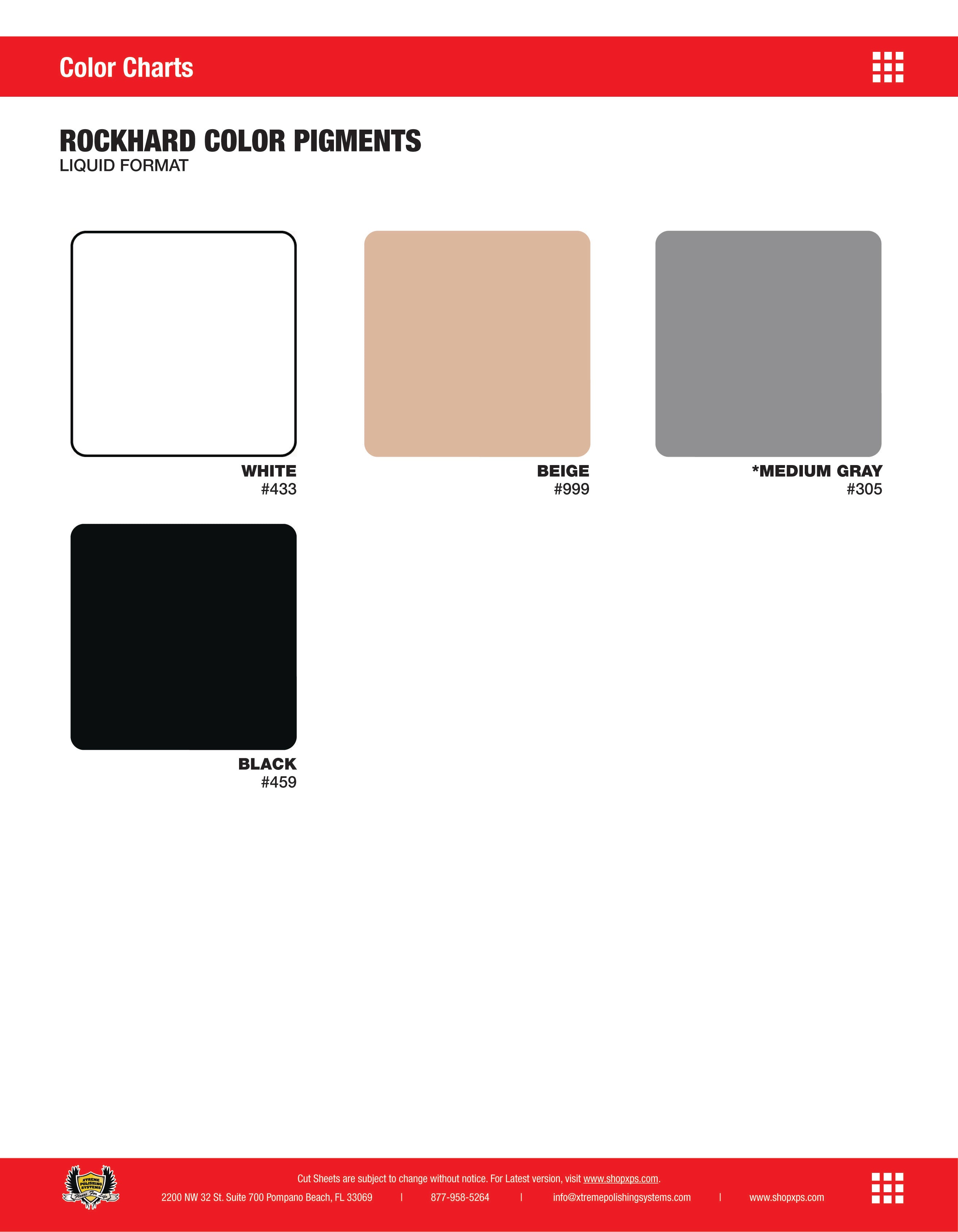 Rockhard Color Pigments for Epoxy. Standard Liquid Pigment | BEIGE | Xtreme Polishing Systems.