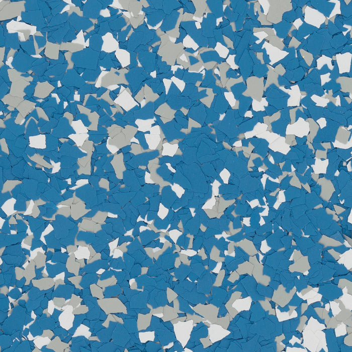 Ford Flakes. NFL Flakes for Garage Flooring. Detroit Lions Epoxy Flooring. Lions Garage Epoxy Floors. Epoxy chips and floor chips.