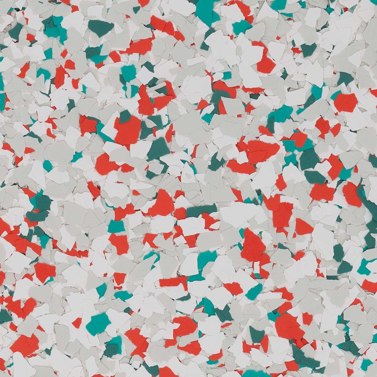 Splash - Miami Dolphins Epoxy Garage Floor Flakes Miami Colors. NFL Epoxy Colors. . floor chips.