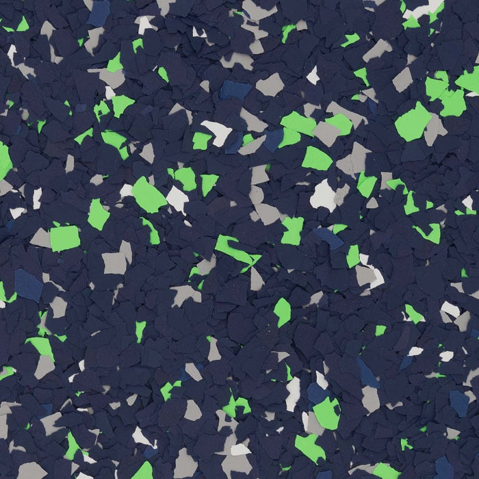 Blitz: Seattle Seahawks Epoxy Garage Floor Flakes. Garage Floor flakes Seahawks. Seahawks Epoxy Flooring Colors.. floor chips.
