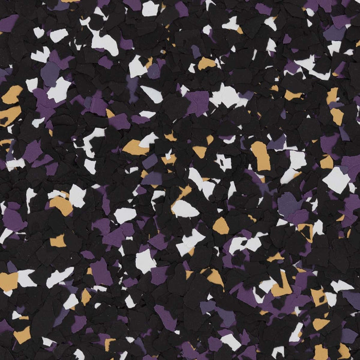 POE: Baltimore Ravens Epoxy Floor Colors. Ravens Epoxy Colors for Garages. Ravens Garage Floor Epoxy. . floor chips.