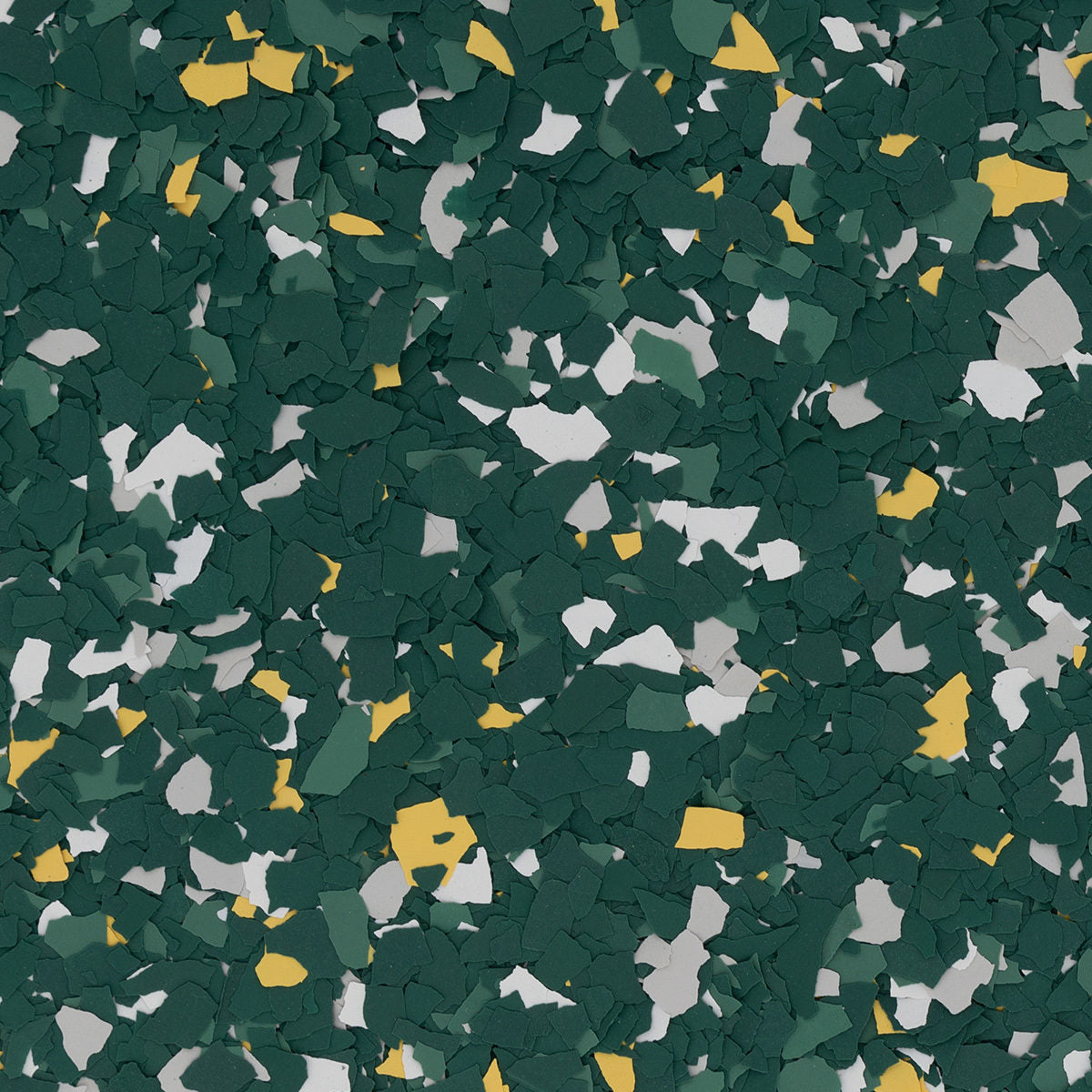 Green and Gold - Green Bay Packers Epoxy Flooring Colors. Packers Garage Epoxy Colors. NFL Epoxy Floor Colors.. floor chips.