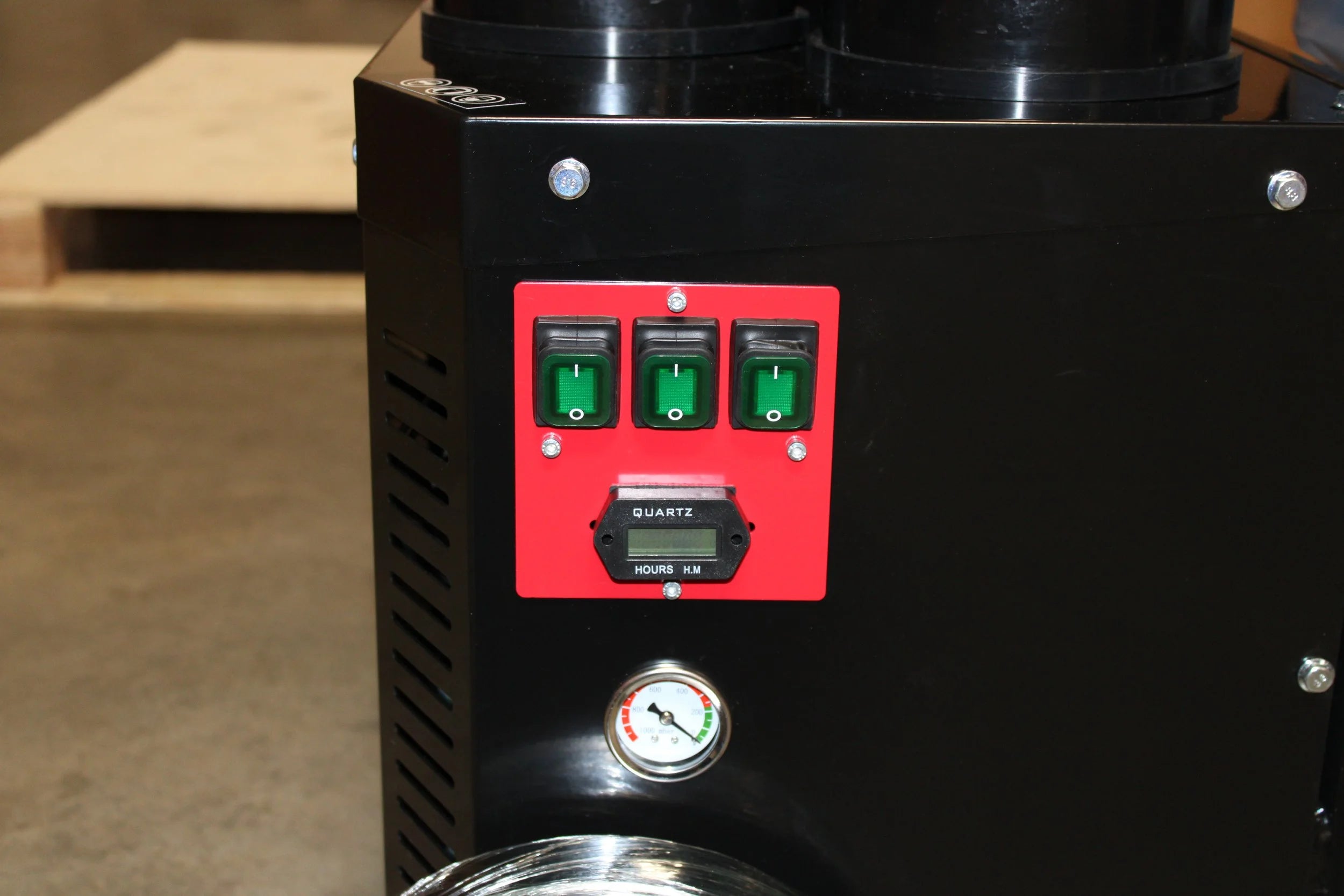 FORTE - FORTE F36 high-capacity HEPA dust extractor with multi-motor system and two-stage filtration, designed for concrete grinding and surface prep, delivering up to 285–354 CFM airflow to capture fine silica dust and debris for cleaner, safer job sites.