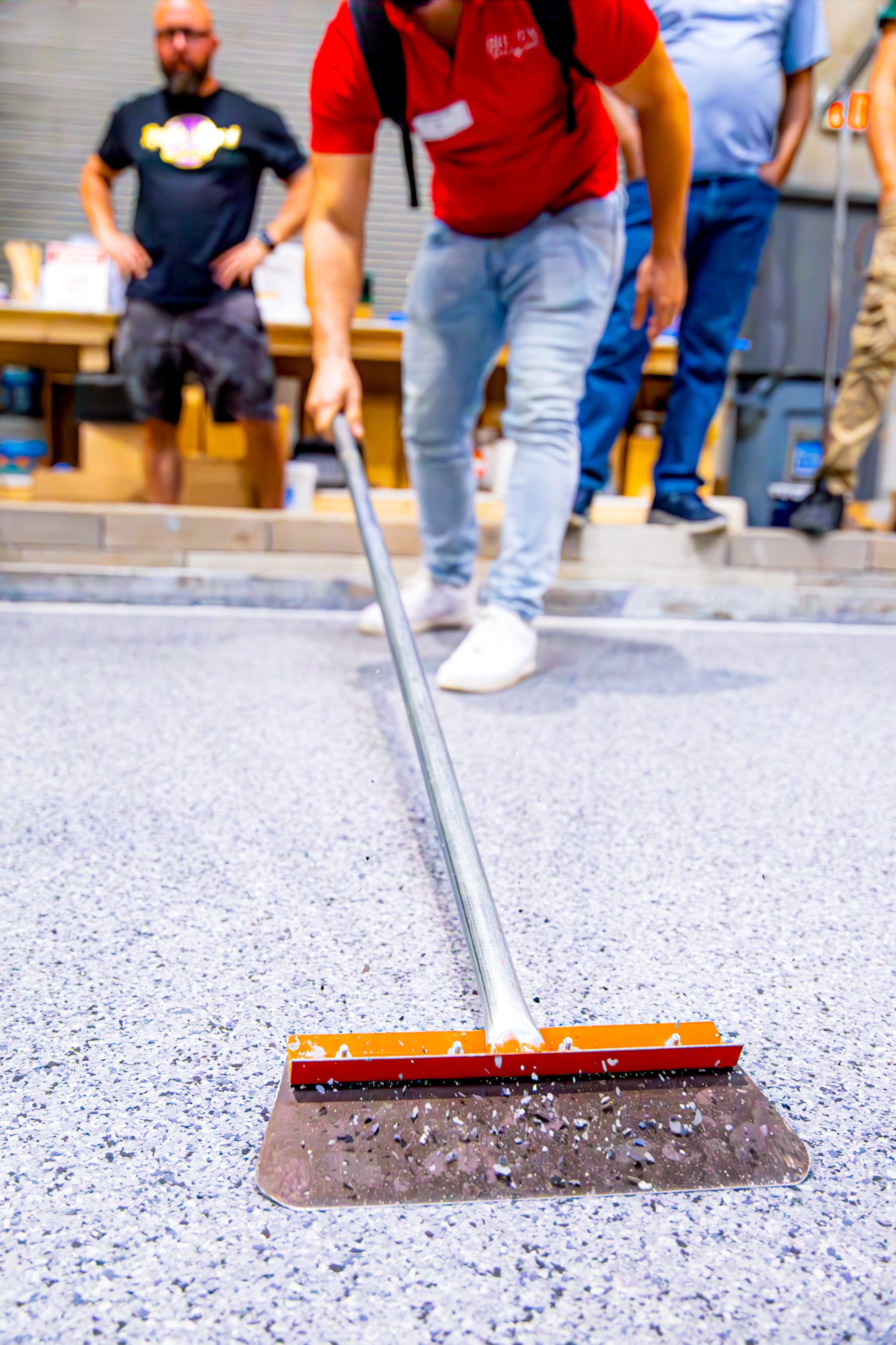 Canada Resin supplies, Calgary garage flooring, & epoxy resin Calgary. Epoxy Flake Scraper: to scrape off excess flakes after installation. White epoxy floor supplies.