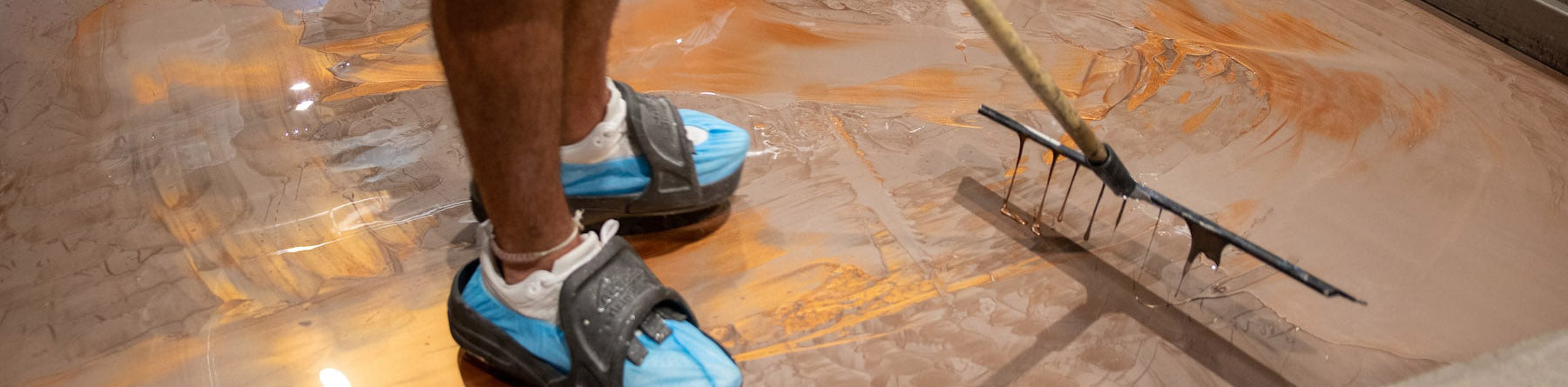 Metalic Floor Epoxy Training: epoxy floor training, epoxy flooring classes, and epoxy certification training all at XPS.