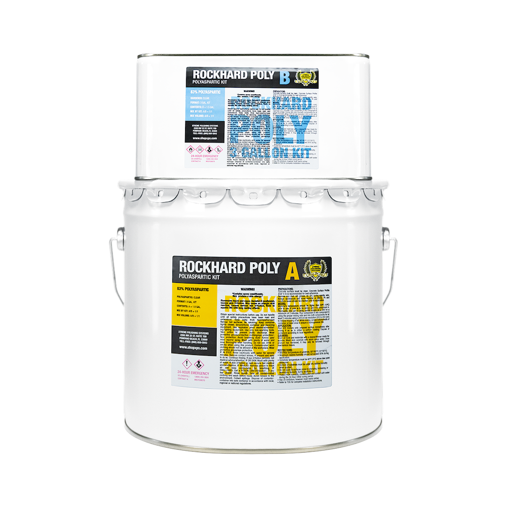 Polyaspartic Floor Coating - Rockhard Poly 3 Gal. Kit | XPS