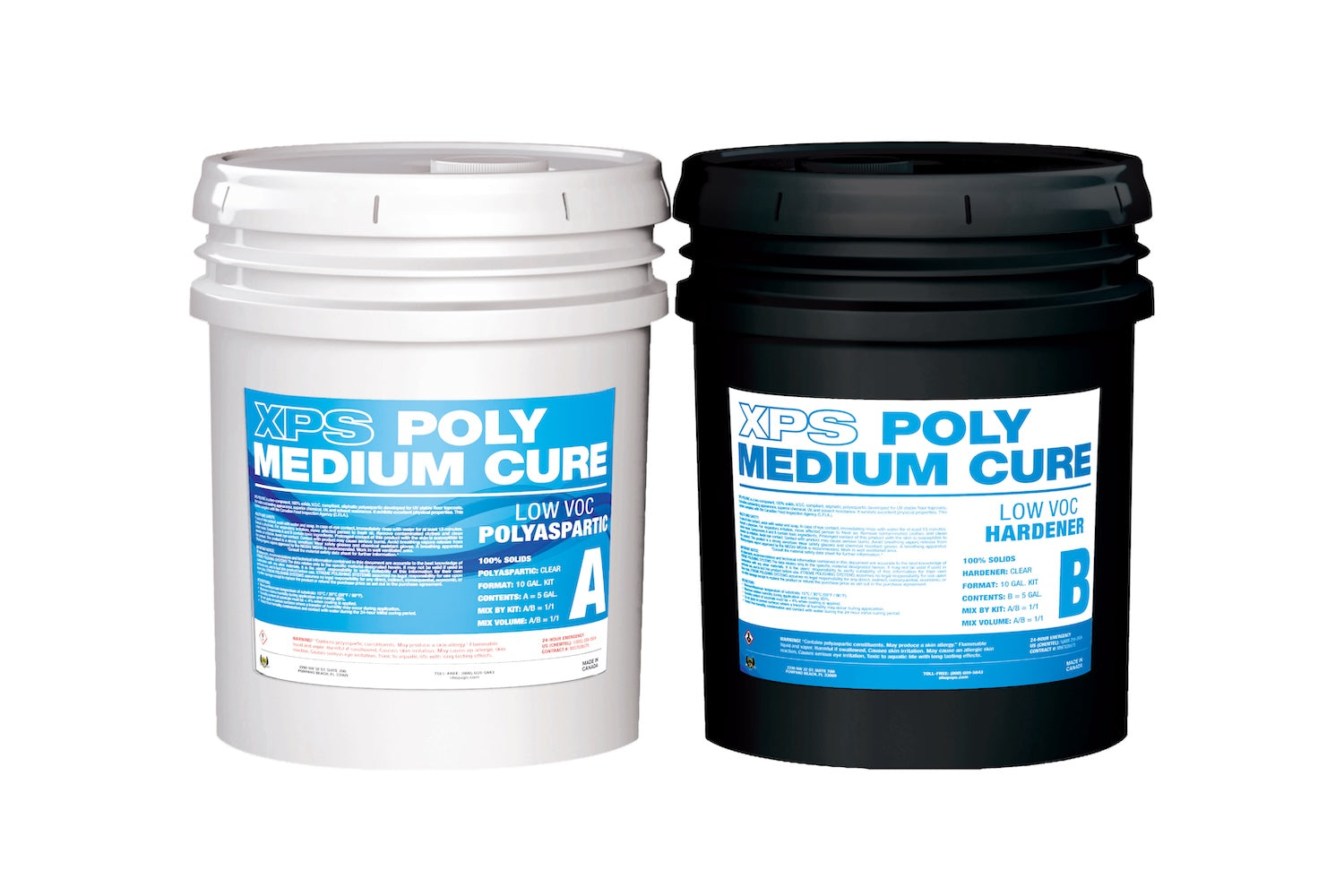 Poly Floor Coating Kit - XPS Medium Cure Poly 10 Gal. Kit