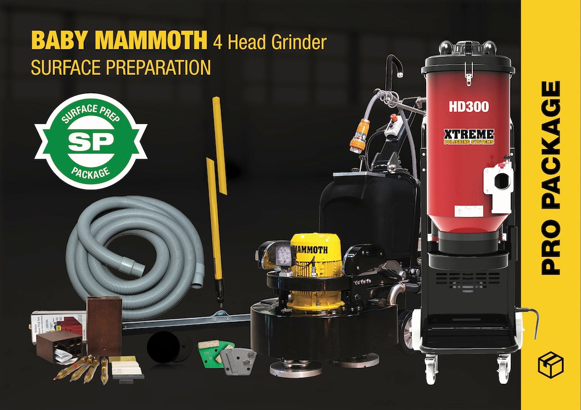 BABY MAMMOTH 4 HEAD GRINDER PACKAGE | SURFACE PREP