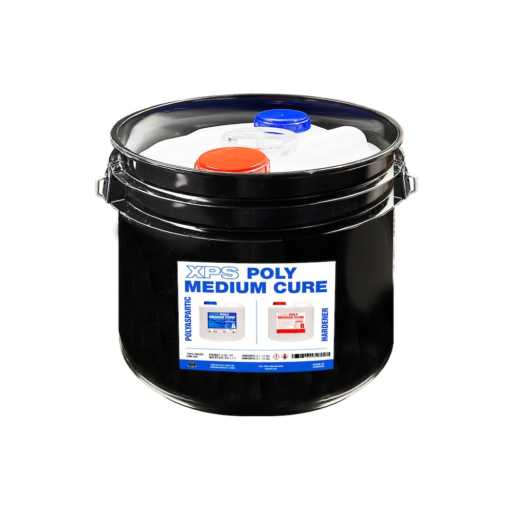 XPS POLY Medium Cure | XPS POLYMC | Polyaspartic Part A & B 3G KIT: Xtreme Polishing Systems. polyaspartic garage floor coatings