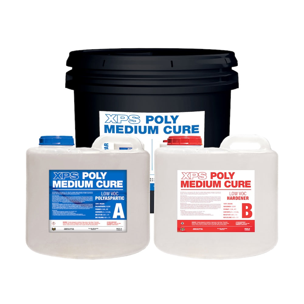 XPS POLY Medium Cure | XPS POLYMC | Polyaspartic Part A & B 3G KIT: Xtreme Polishing Systems. polyaspartic garage floor coatings