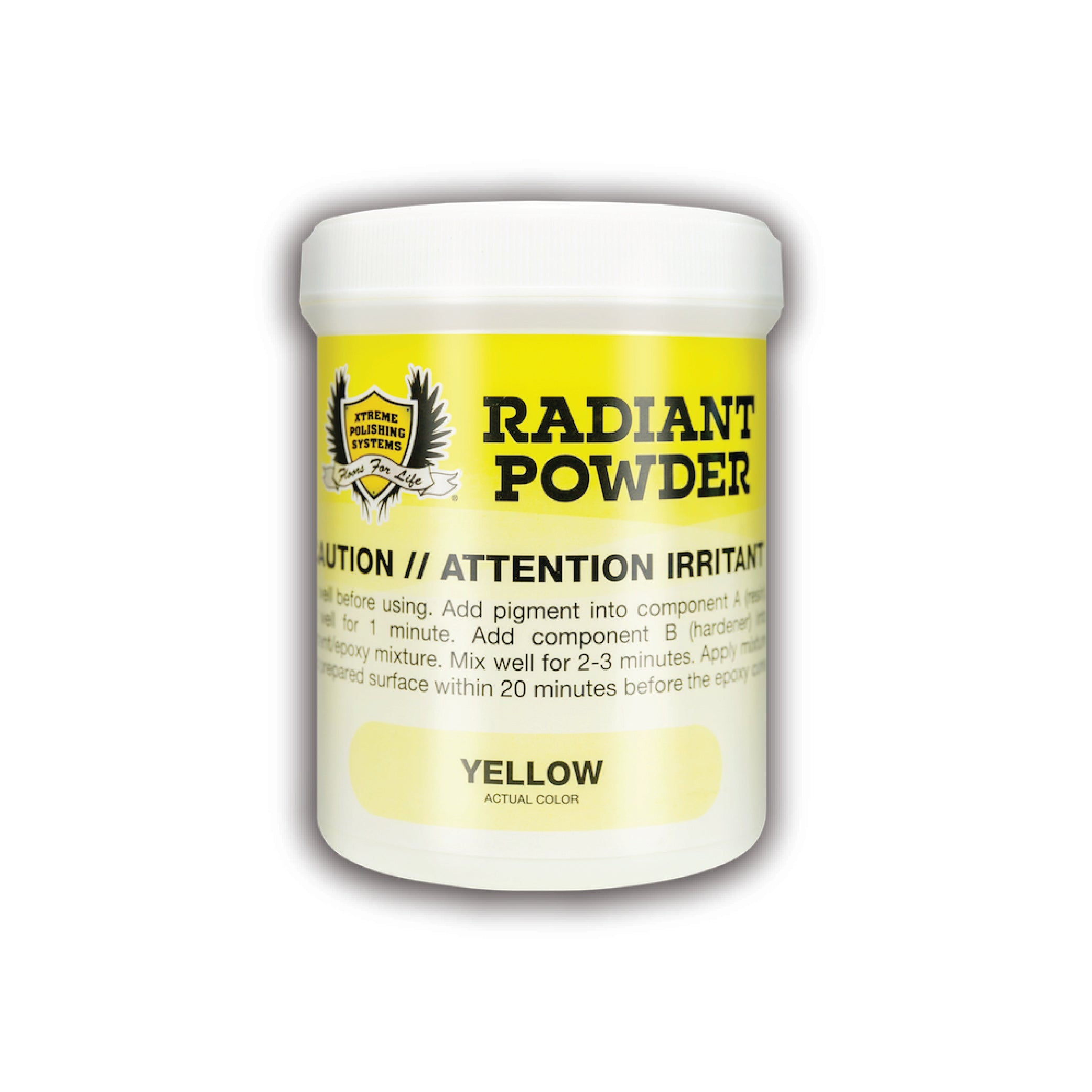 YELLOW - XPS Radiant Powder Pigments - Epoxy Additives.