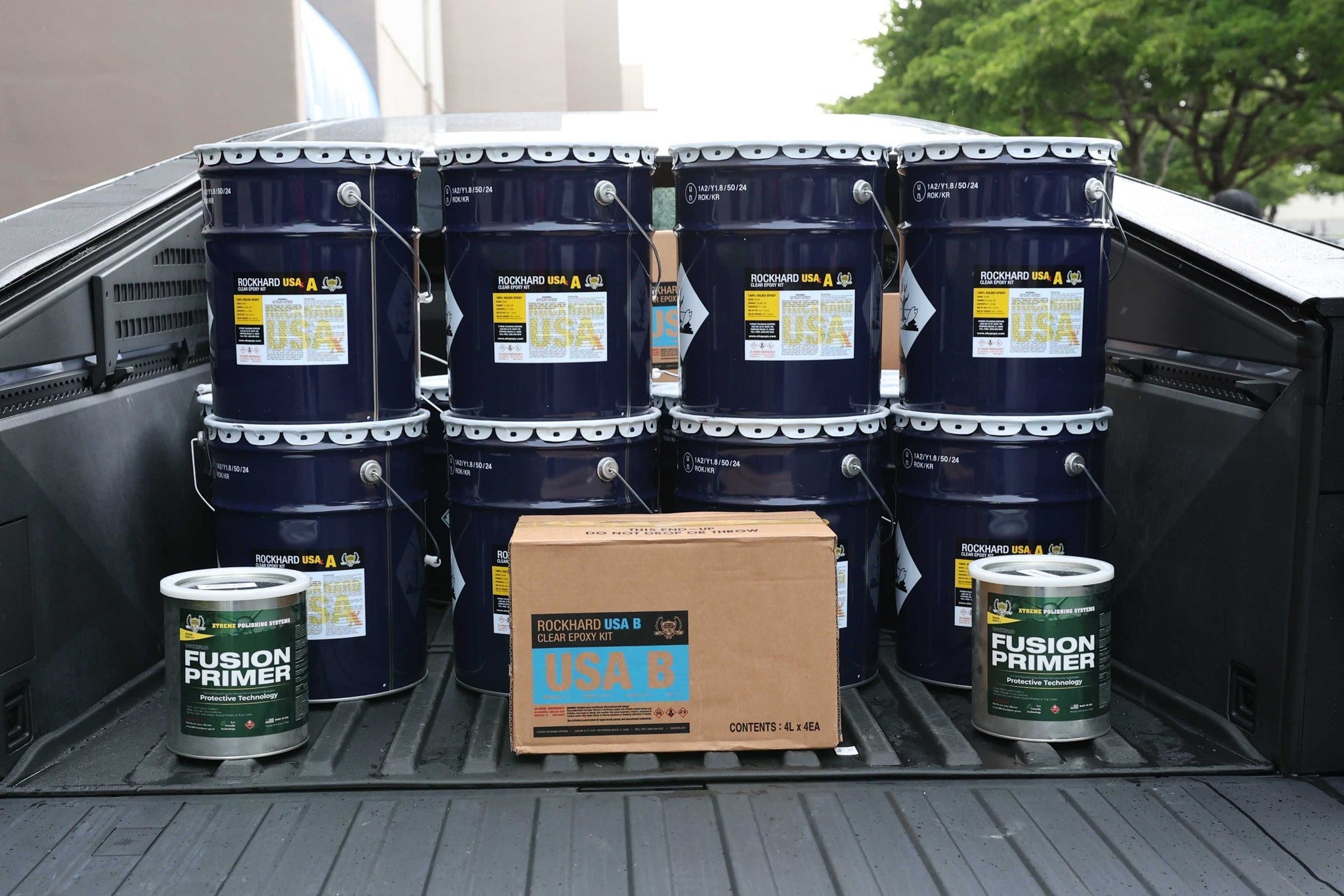 Epoxy Kits | Rockhard USA | Fusion Primer | Rochard Kits from Xtreme Polishing Systems. Epoxy flooring naples FL and epoxy floor naples.