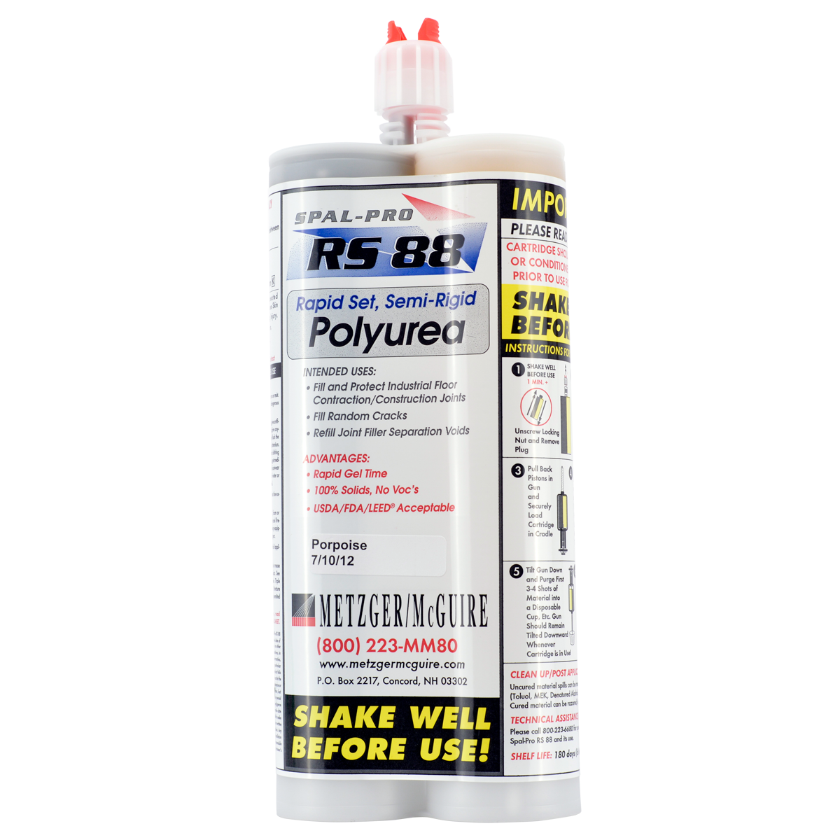 Metzger/McGuire Spal-Pro RS 88 Polyurea Joint Filler - Xtreme Polishing Systems - concrete joint sealants.