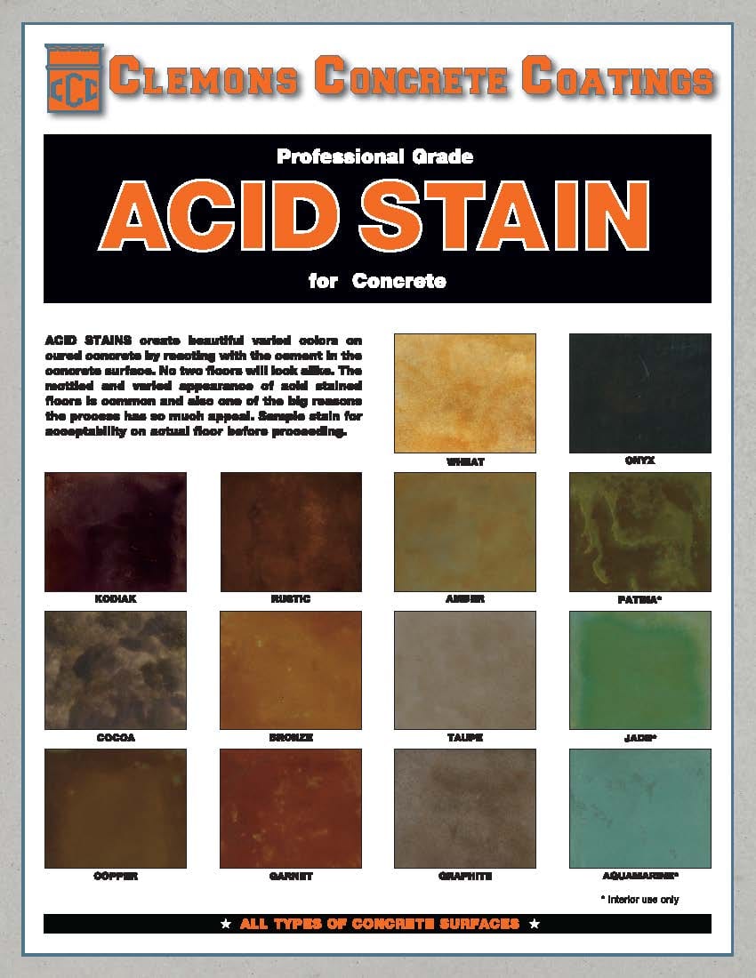 Indoor Concrete Stain Colors For Floors PROSOCO GemTone Stain