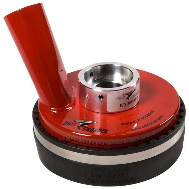 Dust Grabber Shroud - Xtreme Polishing Systems - concrete grinder vacuum, concrete grinder dust collector