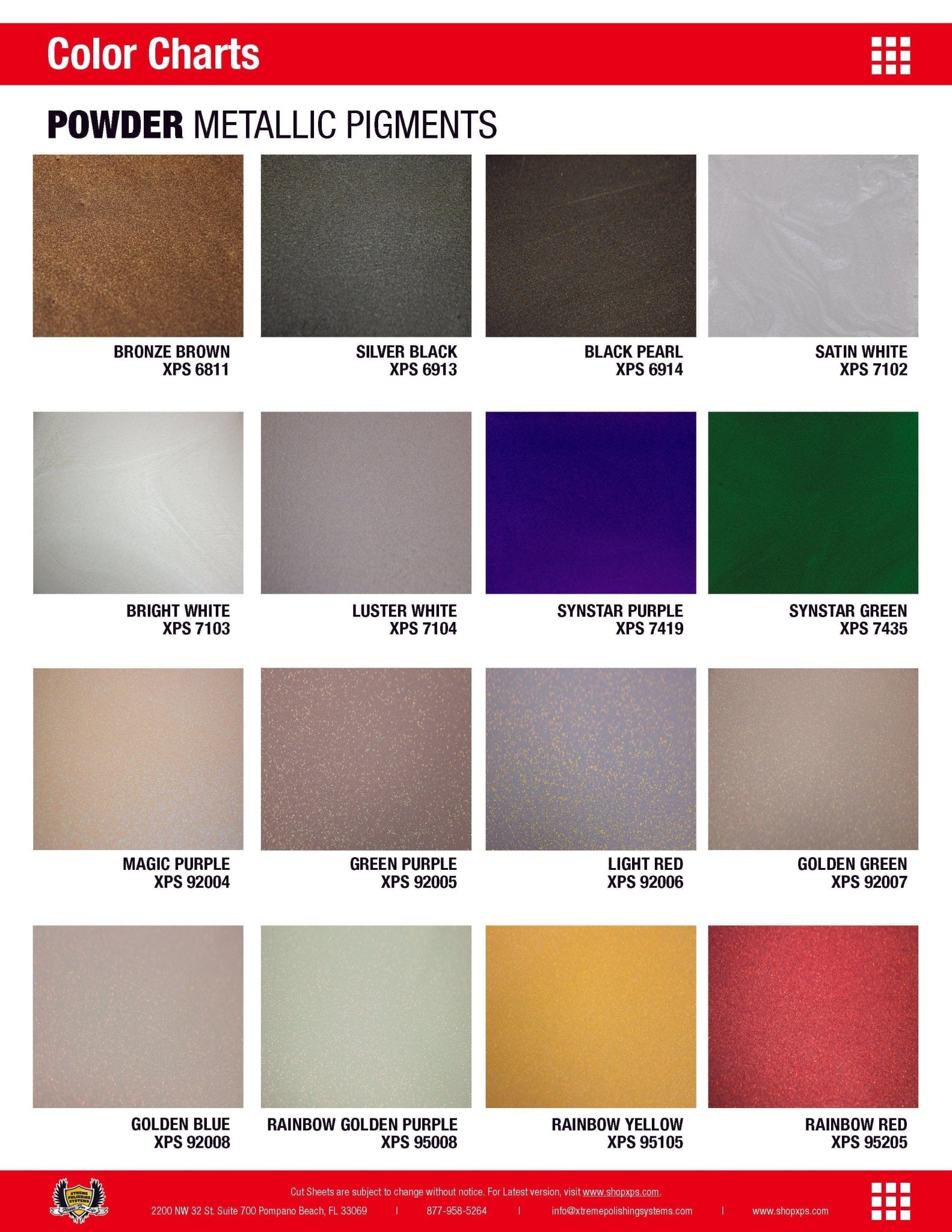 Powder Metallic Epoxy Pigments - Xtreme Polishing Systems.
