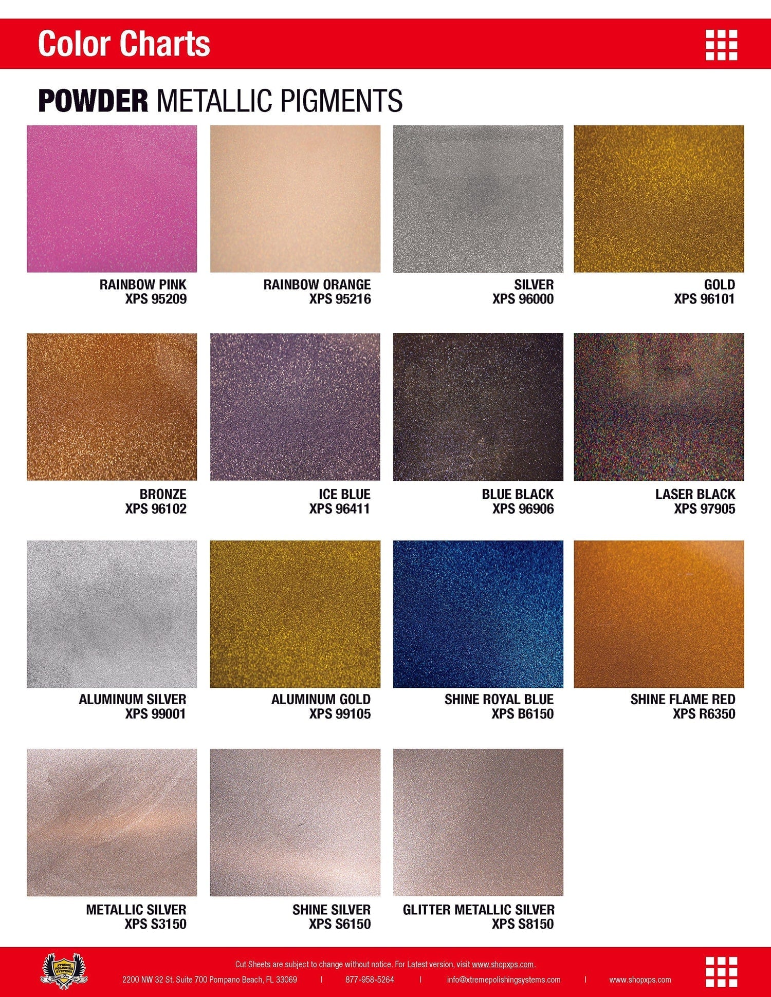 Powder Metallic Epoxy Pigments - Xtreme Polishing Systems: pigments for epoxy resin.