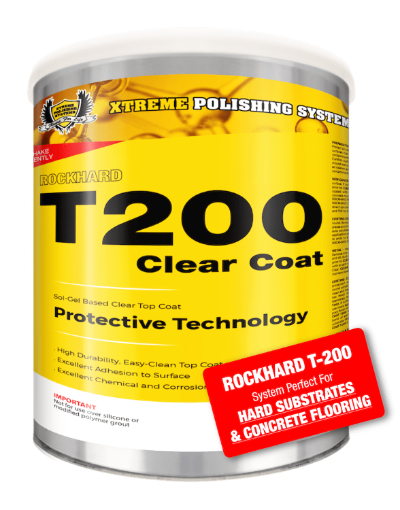 Rockhard Clear Coat T200 - Xtreme Polishing Systems: concrete sealers, concrete floor sealers, floor sealers, and sealer for concrete.