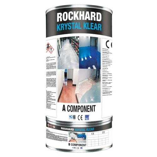 Rockhard KRYSTAL KLEAR Protective Topcoat Kit - Xtreme Polishing Systems: polyurethane for floors, polyaspartic coatings, and urethane floor coatings.