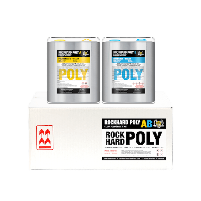 Rockhard POLY Polyaspartic Kit - Xtreme Polishing Systems: polyurethane for floors, polyaspartic coatings, urethane floor coatings, and polyaspartic floor coating.