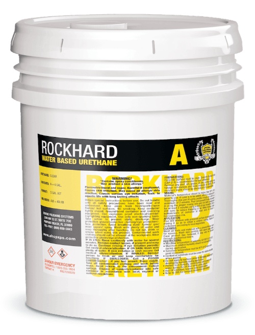 Rockhard Water Based Urethane Gloss Kit - Xtreme Polishing Systems: polyurethane for floors, polyaspartic coatings, urethane floor coatings, water base polyurethane, water based polyurethane, and waterbased polyurethane.