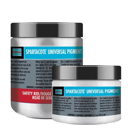 Polyaspartic floor coating colors by SPARTACOTE Universal Pigments - Xtreme Polishing Systems: epoxy colors for concrete, colored epoxy paint.