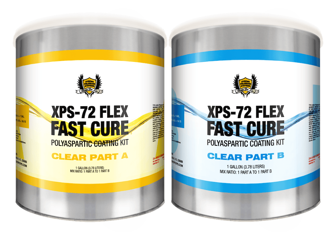 XPS-72 Flex Fast Cure Polyaspartic Coating - Xtreme Polishing Systems - polyurethane for floors, polyaspartic coatings, urethane floor coatings