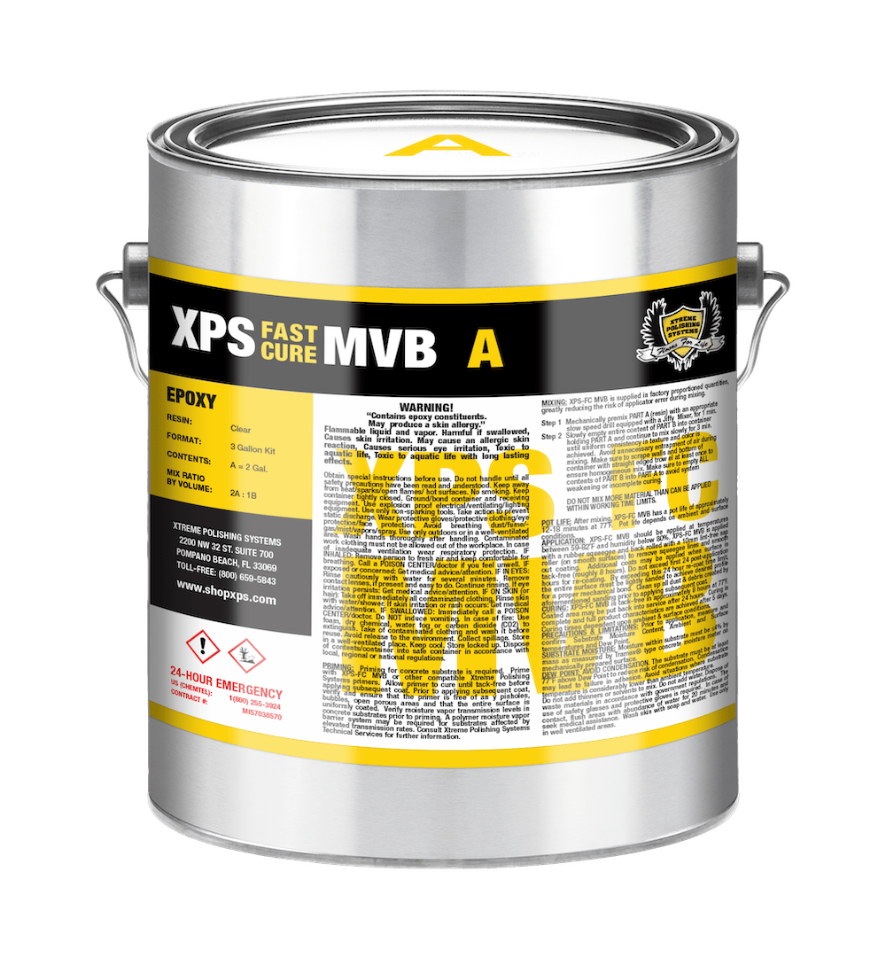 XPS FC MVB Fast Cure Moisture Vapor Barrier - Xtreme Polishing Systems: moisture barrier for concrete floor.