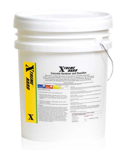 Xtreme Hard Concrete Hardener - Xtreme Polishing Systems. Concrete Densifier.