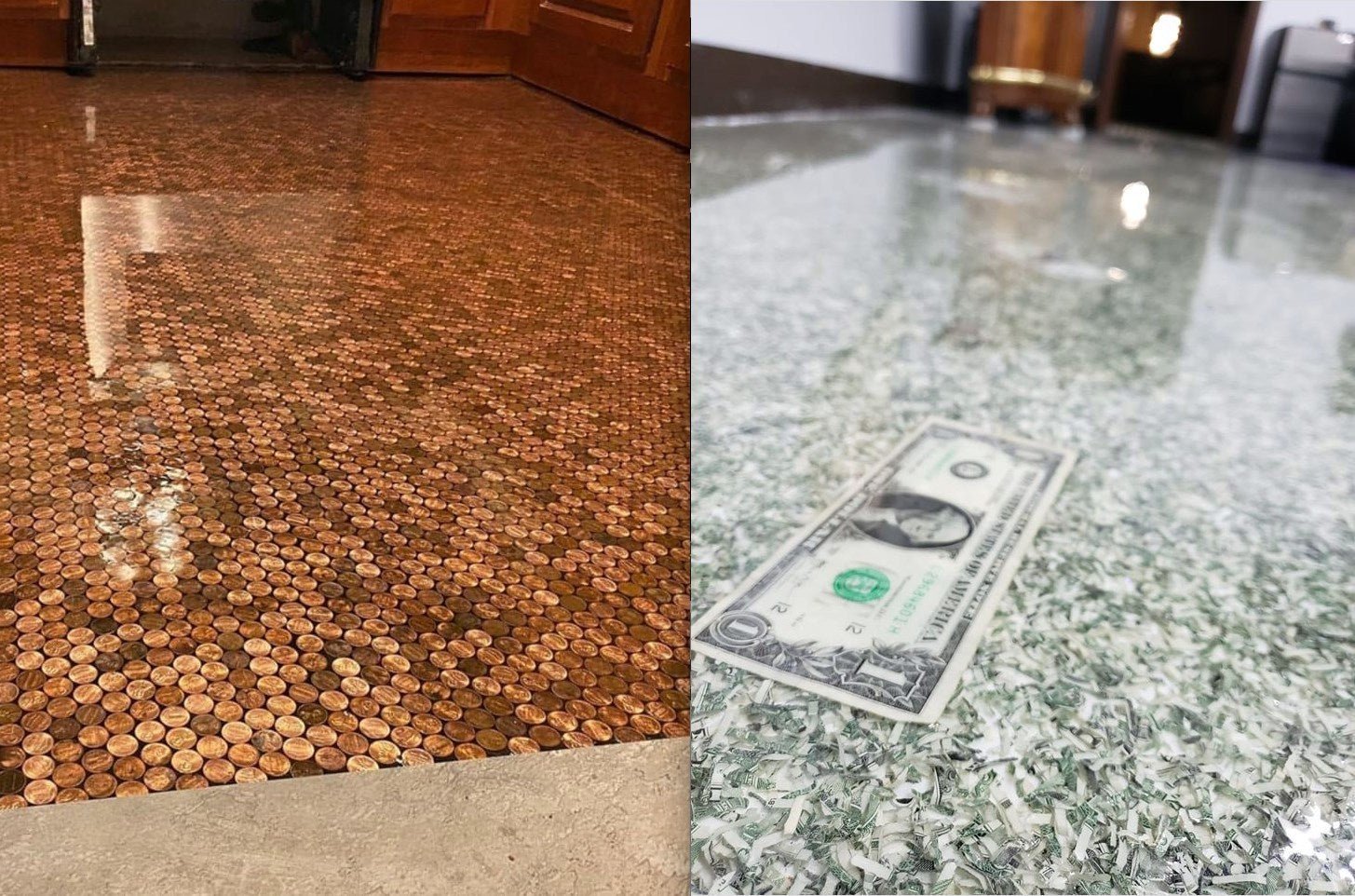 DIY Money Floor Using Clear Resin Epoxy Coatings - Xtreme Polishing Systems