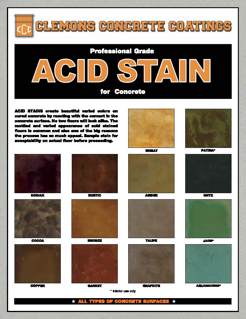 Clemons Concrete Coatings Acid Stain | Xtreme Polishing Systems