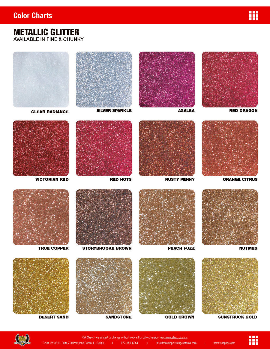 Metallic Epoxy Glitter Flakes | Xtreme Polishing Systems