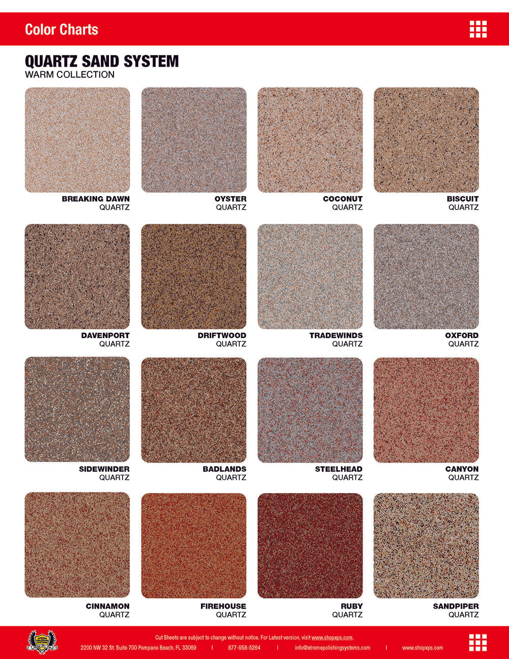 QUARTZ SAND COLLECTION | Torginol Warm Collection. XPS Sand Epoxy.