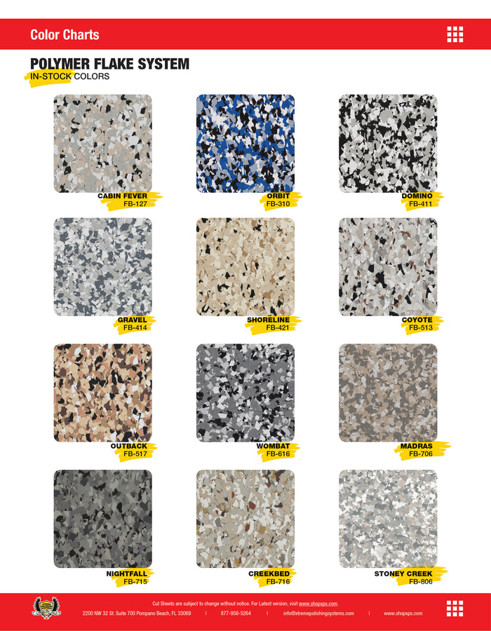 Resin Colors Chart | Premium Epoxy Pigments Selection | XPS