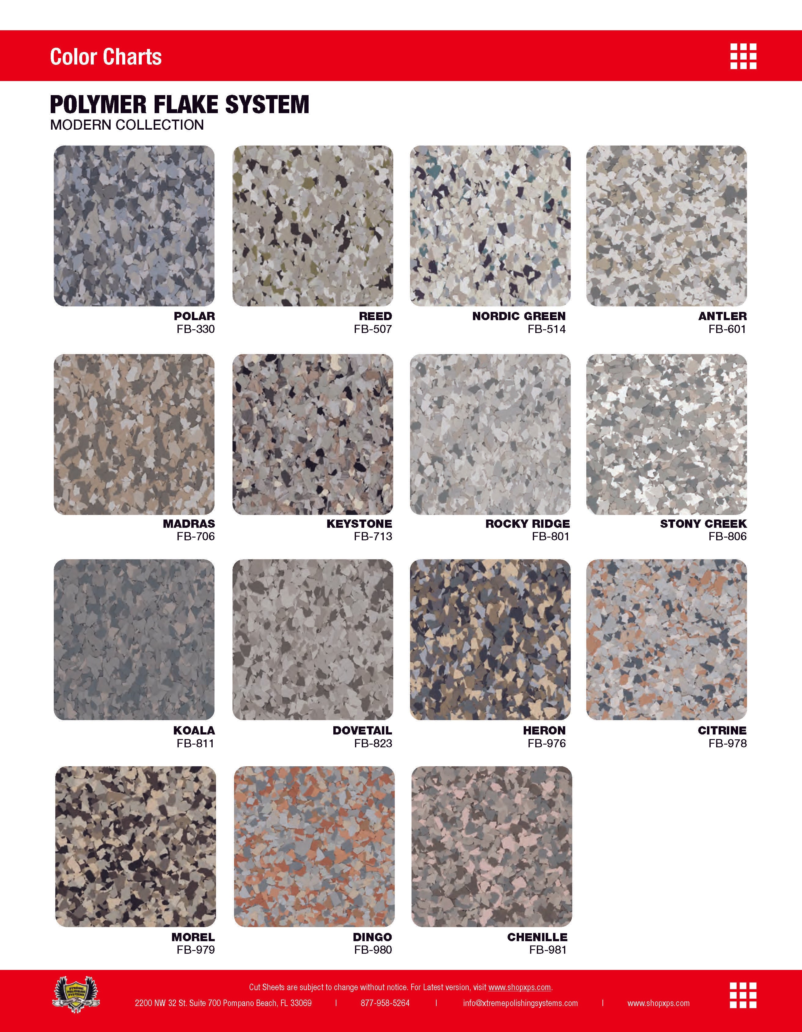 Polymer Flake System | Modern Collection | Xtreme Polishing Systems.