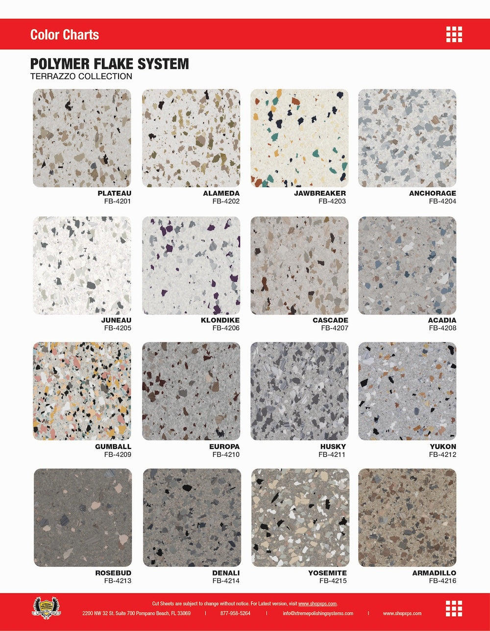 Polymer Flake System | Terrazzo Collection | Xtreme Polishing Systems.