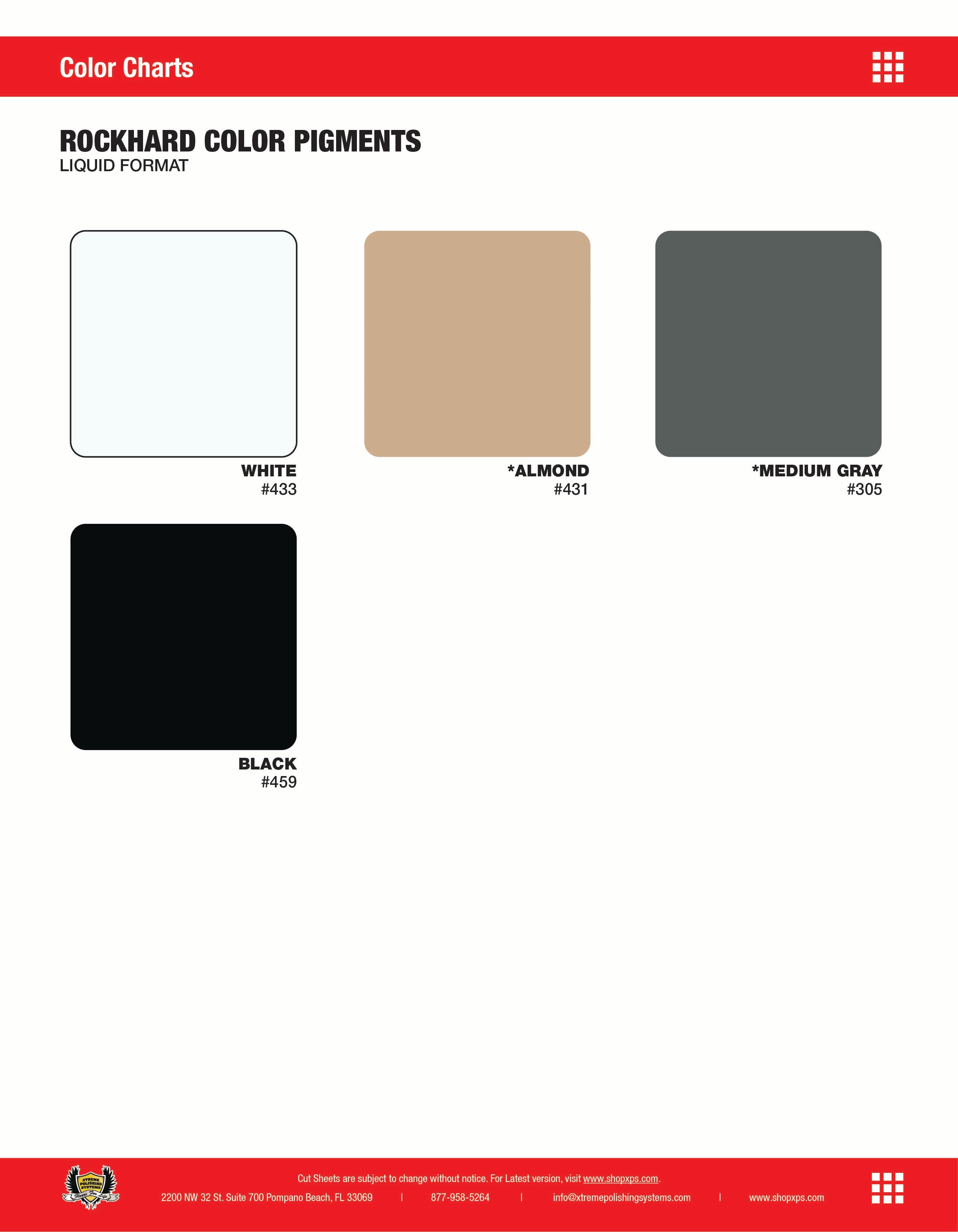 Rockhard Color Pigments | Liquid Format: Xtreme Polishing Systems.