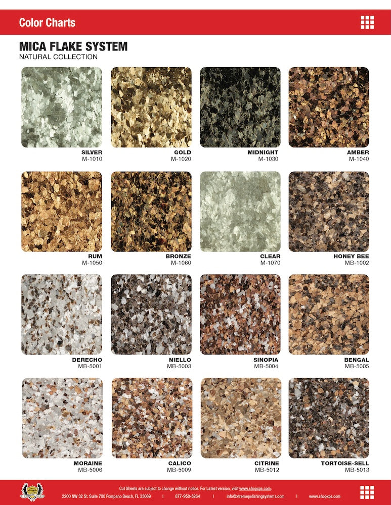MICA FLAKE SYSTEM | NATURAL COLLECTION | XPS | TORGINOL FLAKES FOR EPOXY.
