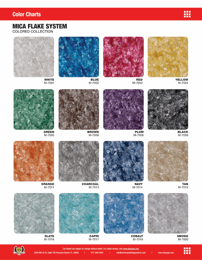 MICA FLAKE SYSTEM | COLORED COLLECTION | XPS | TORGINOL FLAKES FOR EPOXY.