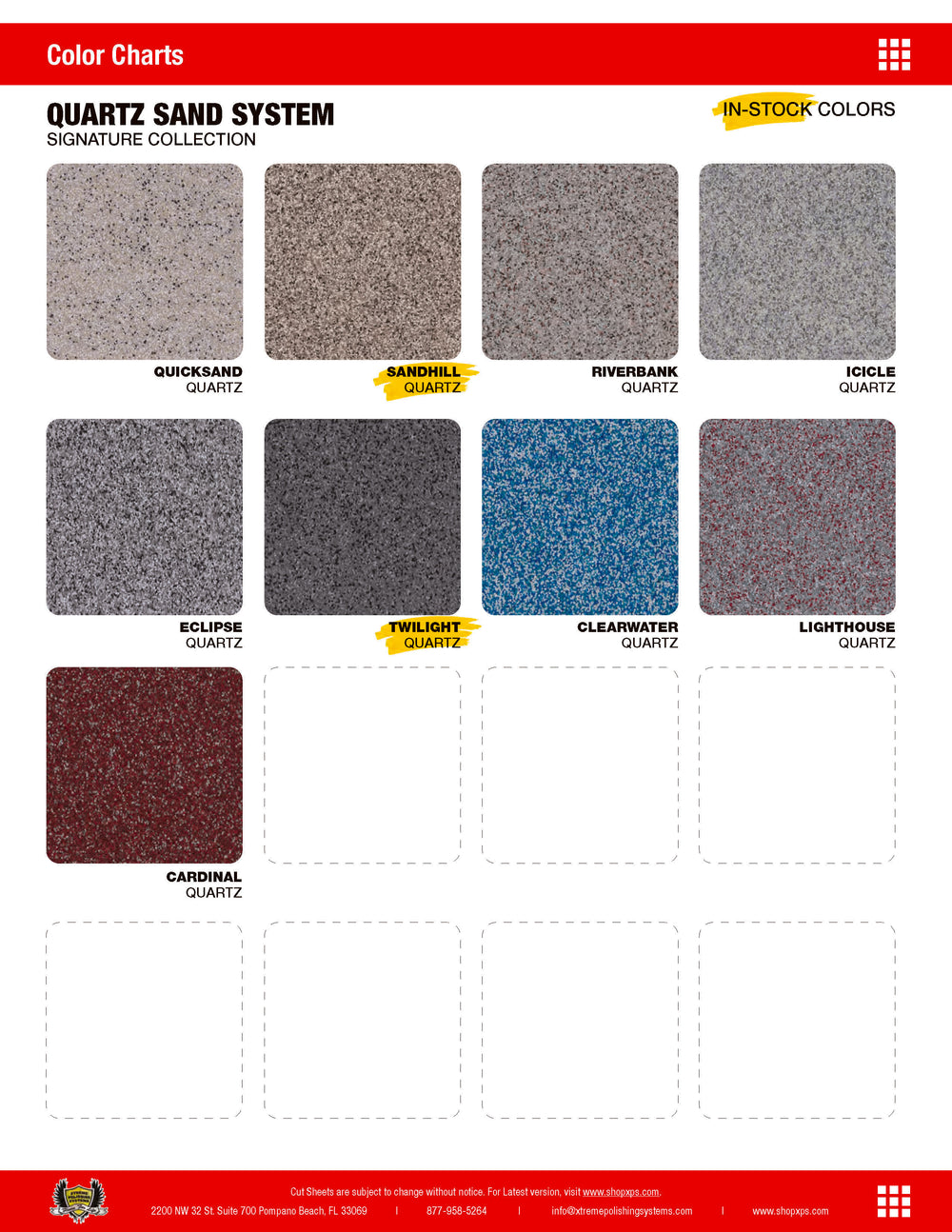 Resin Colors Chart Premium Epoxy Pigments Selection XPS