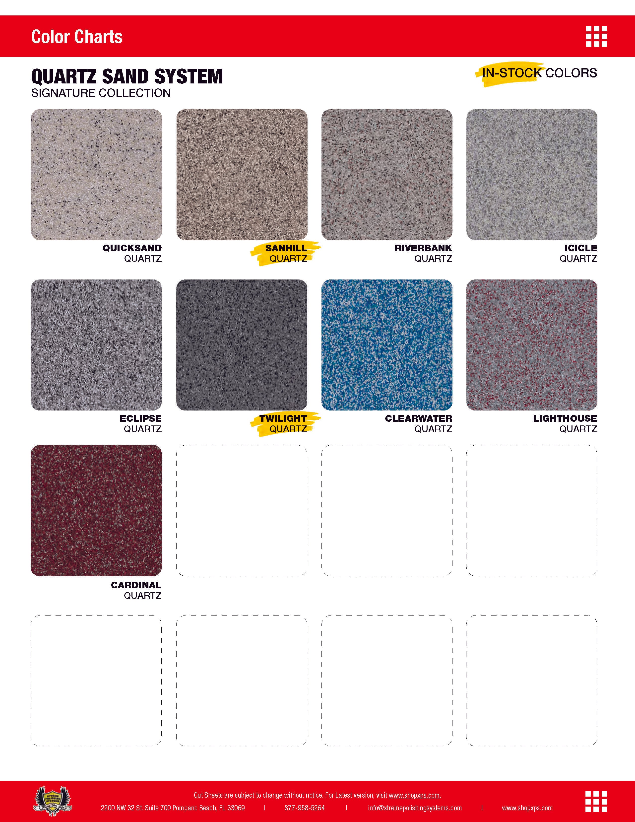 Quartz Sand System | Xtreme Polishing Systems: Quartz Epoxy Sand.