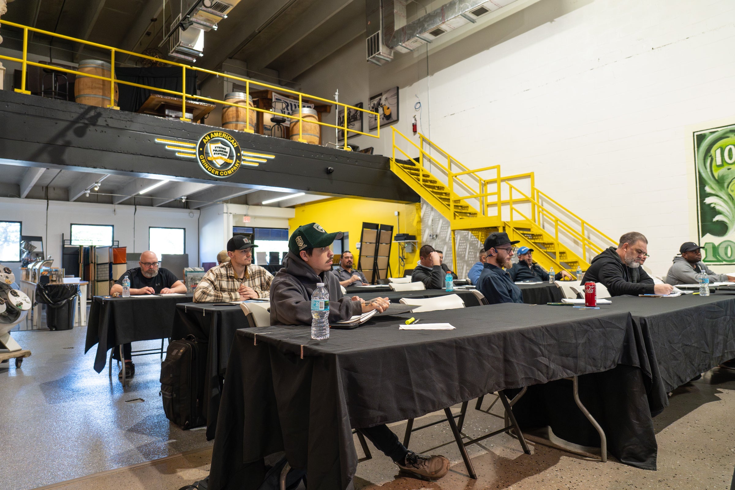 Group of students in Epoxy Training Class session