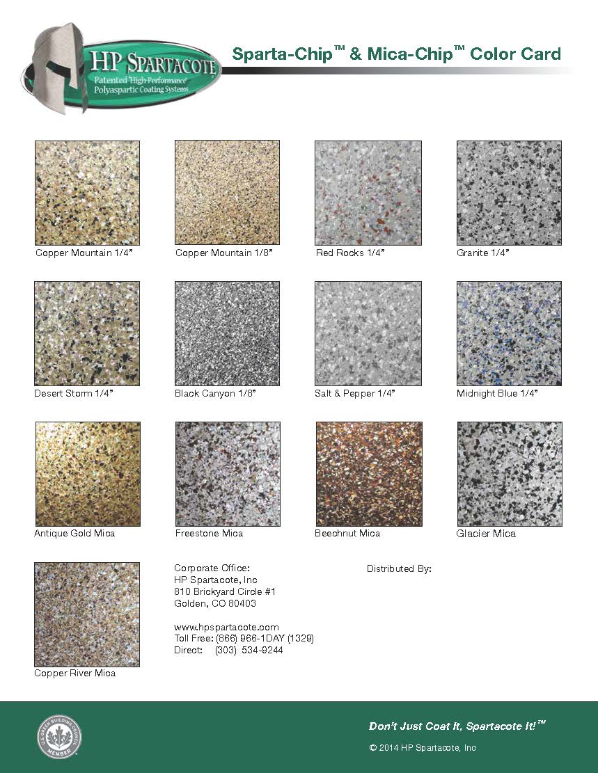 Spartacote Sparta Chip Color Additives | Xtreme Polishing Systems