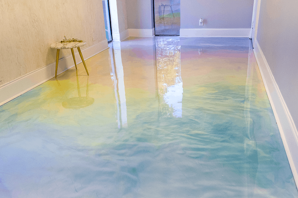 Pastel Epoxy Floor. XPS