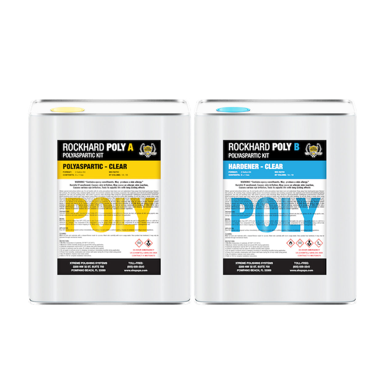 Rockhard Poly Part A & Part B | Xtreme Polshing Systems. 