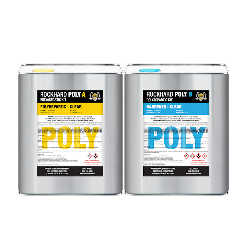 Rockhard Polyaspartic: Polyaspartic garage floor coating & polyaspartic floor coating kit.