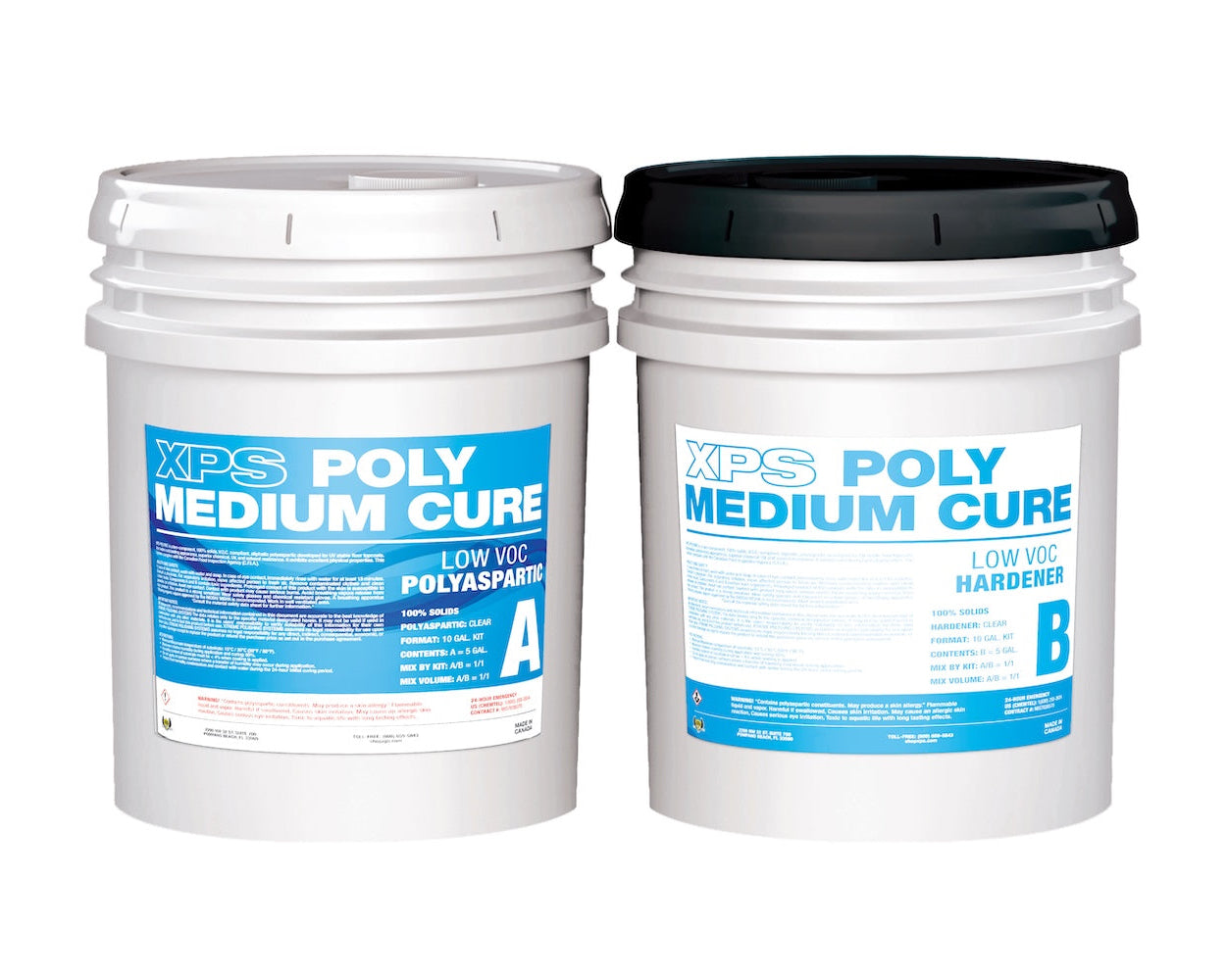 XPS POLY Medium Cure - Part A&B - LOW VOC Polyaspartic Coatings.
